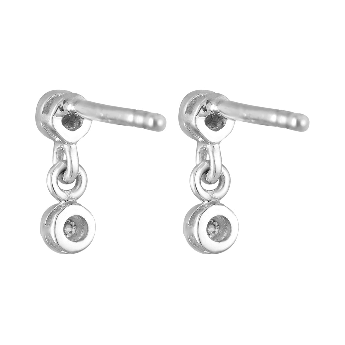 Silber - Elli DIAMONDS | Ohrstecker | Diamant ( Weiß, 0,12 ct ) | 925er Sterling Silber
