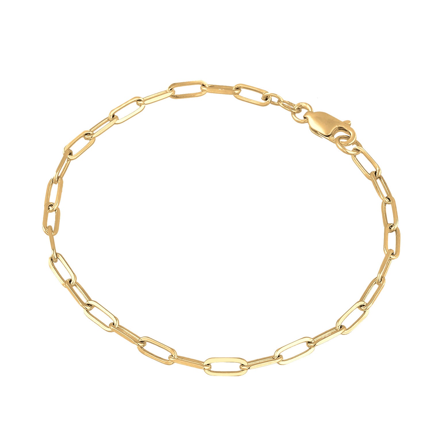 Gold - Elli | Gliederarmband | 925 Sterling Silber vergoldet