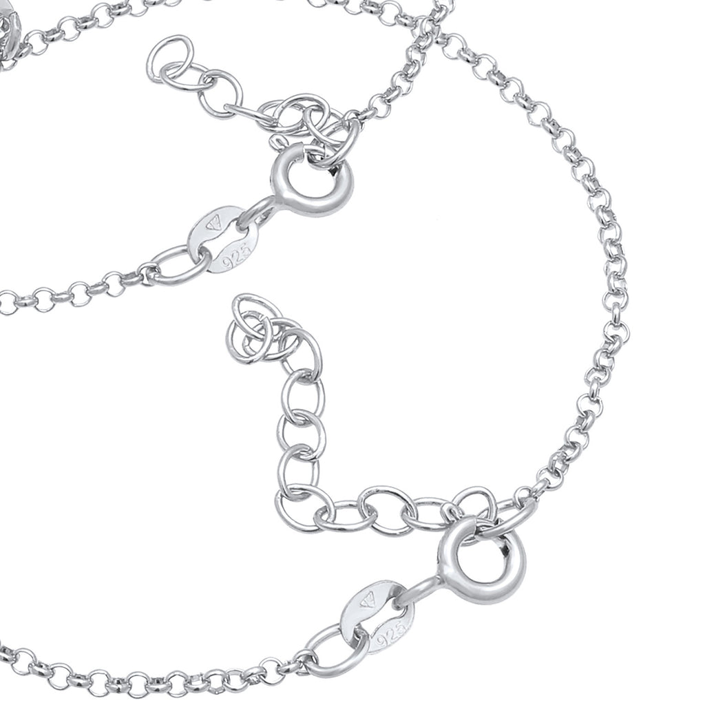 Silber - Elli | Mutter-Kind-Armbandset | 925er Sterling Silber