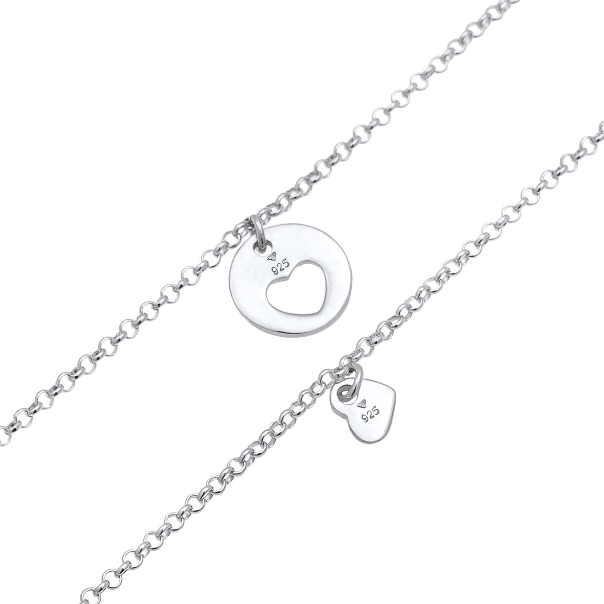 Silber - Elli | Mutter-Kind-Armbandset | 925er Sterling Silber