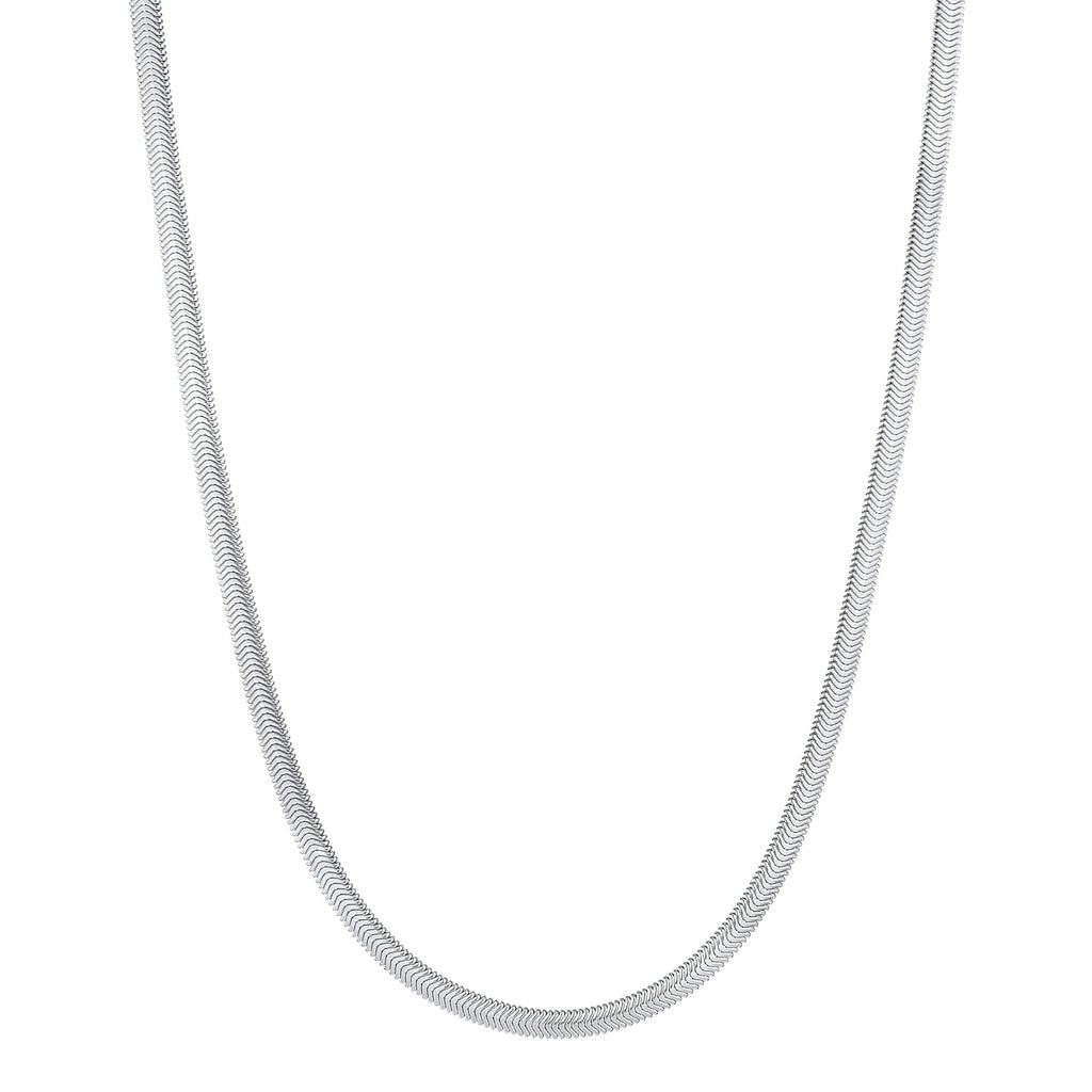 Silber - Elli PREMIUM | Schlangen-Halskette | 925er Sterling Silber