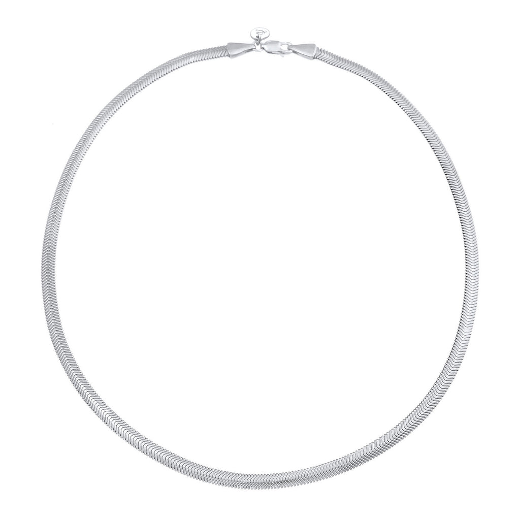 Silber - Elli PREMIUM | Schlangen-Halskette | 925er Sterling Silber