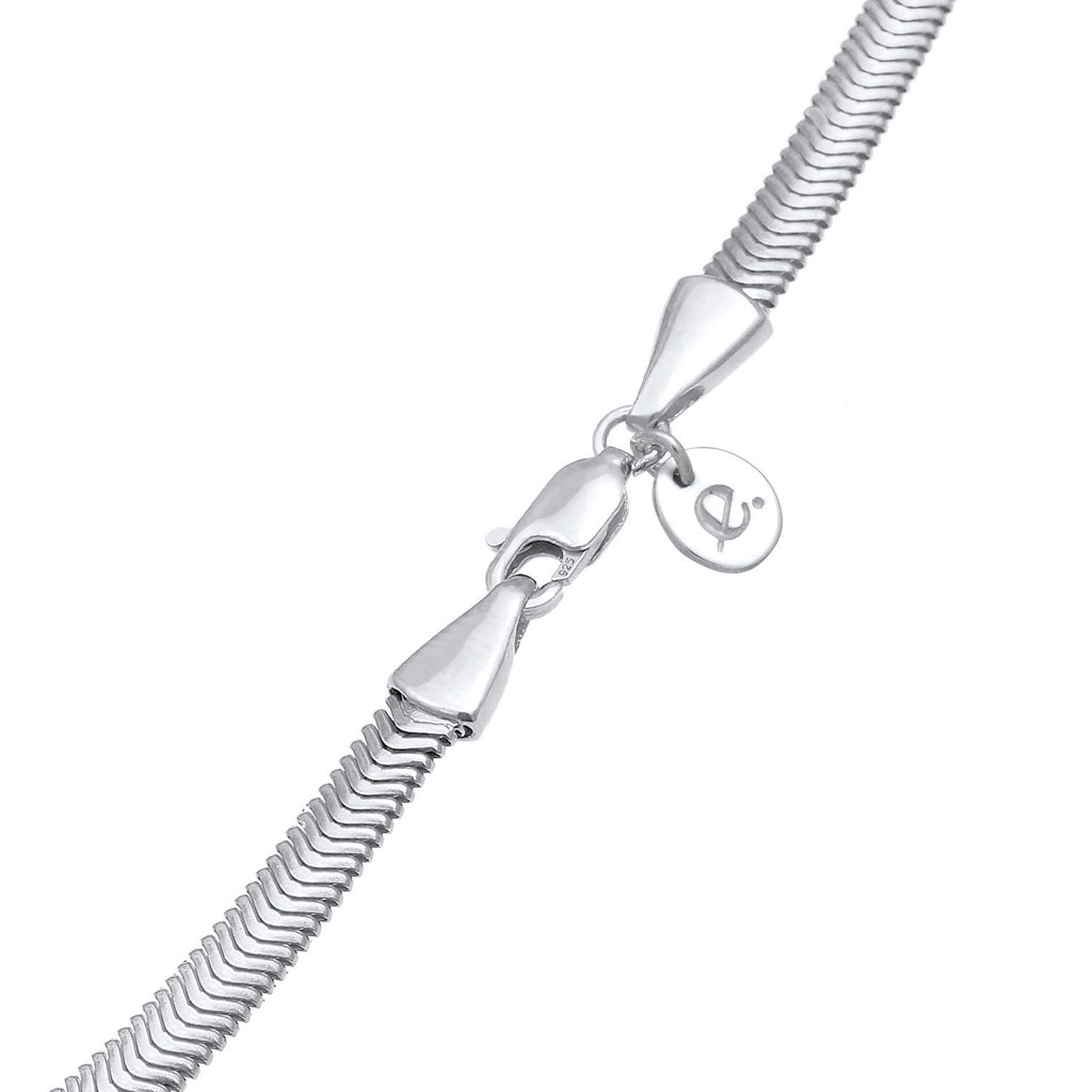 Silber - Elli PREMIUM | Schlangen-Halskette | 925er Sterling Silber