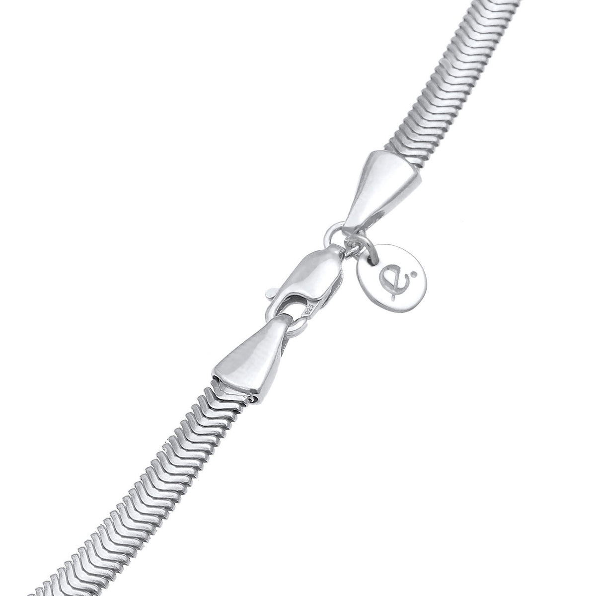 Silber - Elli PREMIUM | Schlangen-Halskette | 925er Sterling Silber