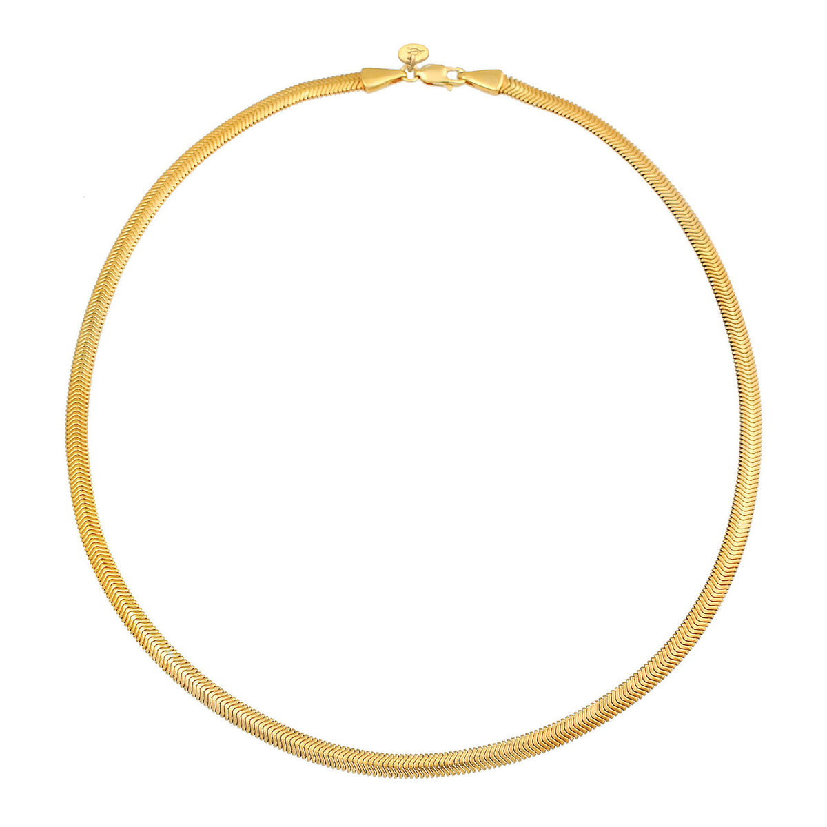 Gold - Elli PREMIUM | Schlangen-Halskette | 925 Sterling Silber vergoldet