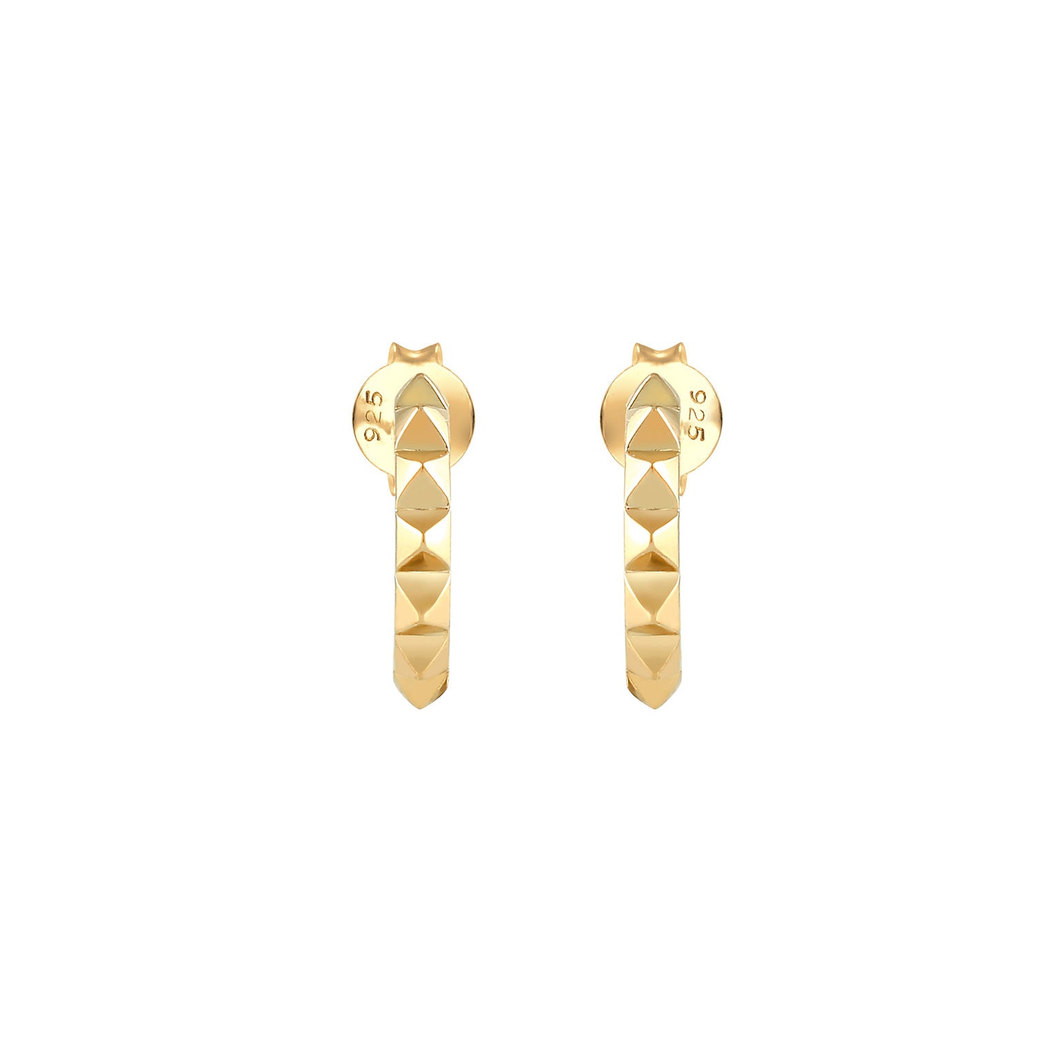 Gold - Elli | Ohrstecker | 925 Sterling Silber vergoldet