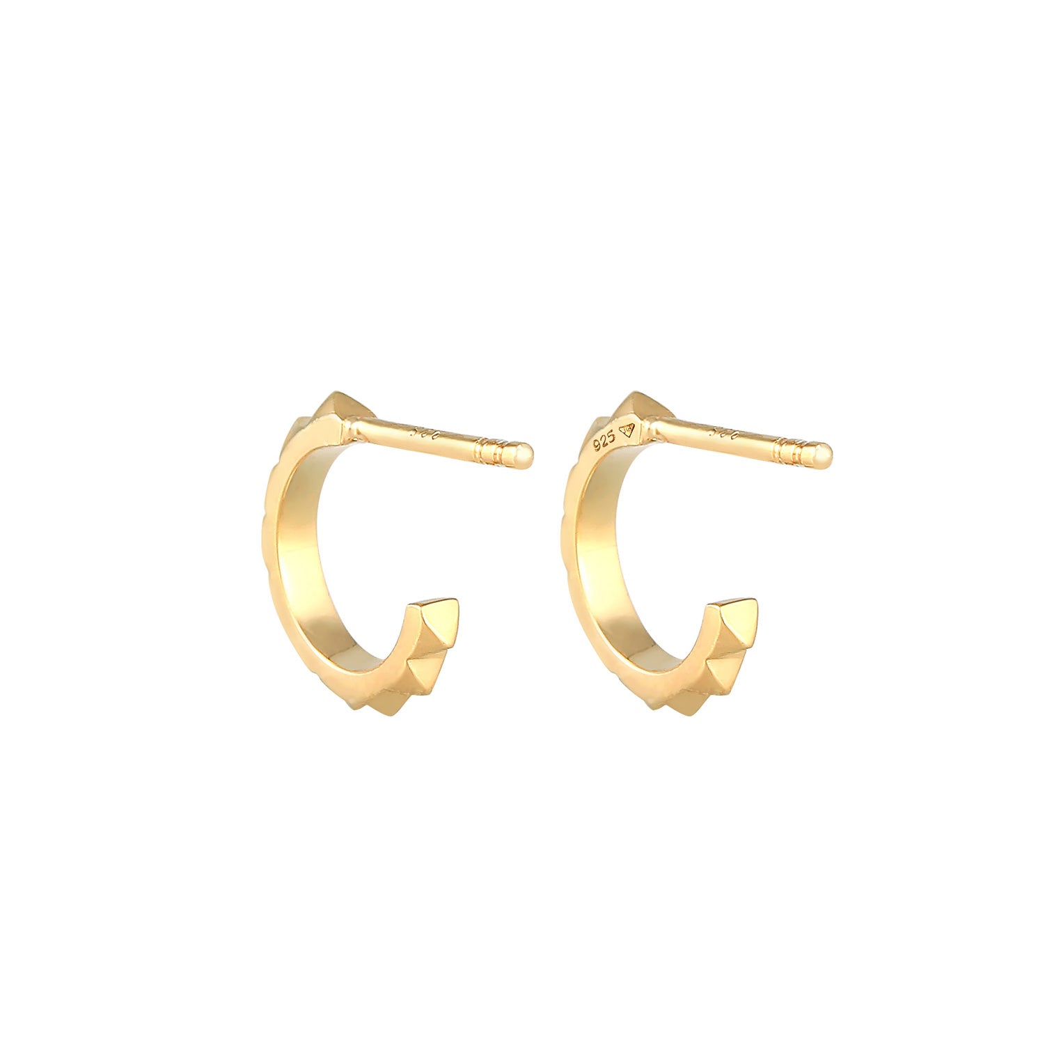 Gold - Elli | Ohrstecker | 925 Sterling Silber vergoldet