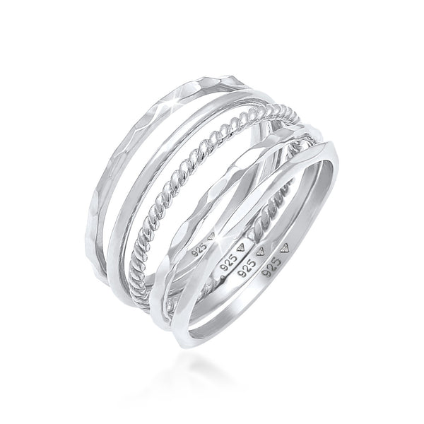 Band ring set of 5 Elli – Jewelry