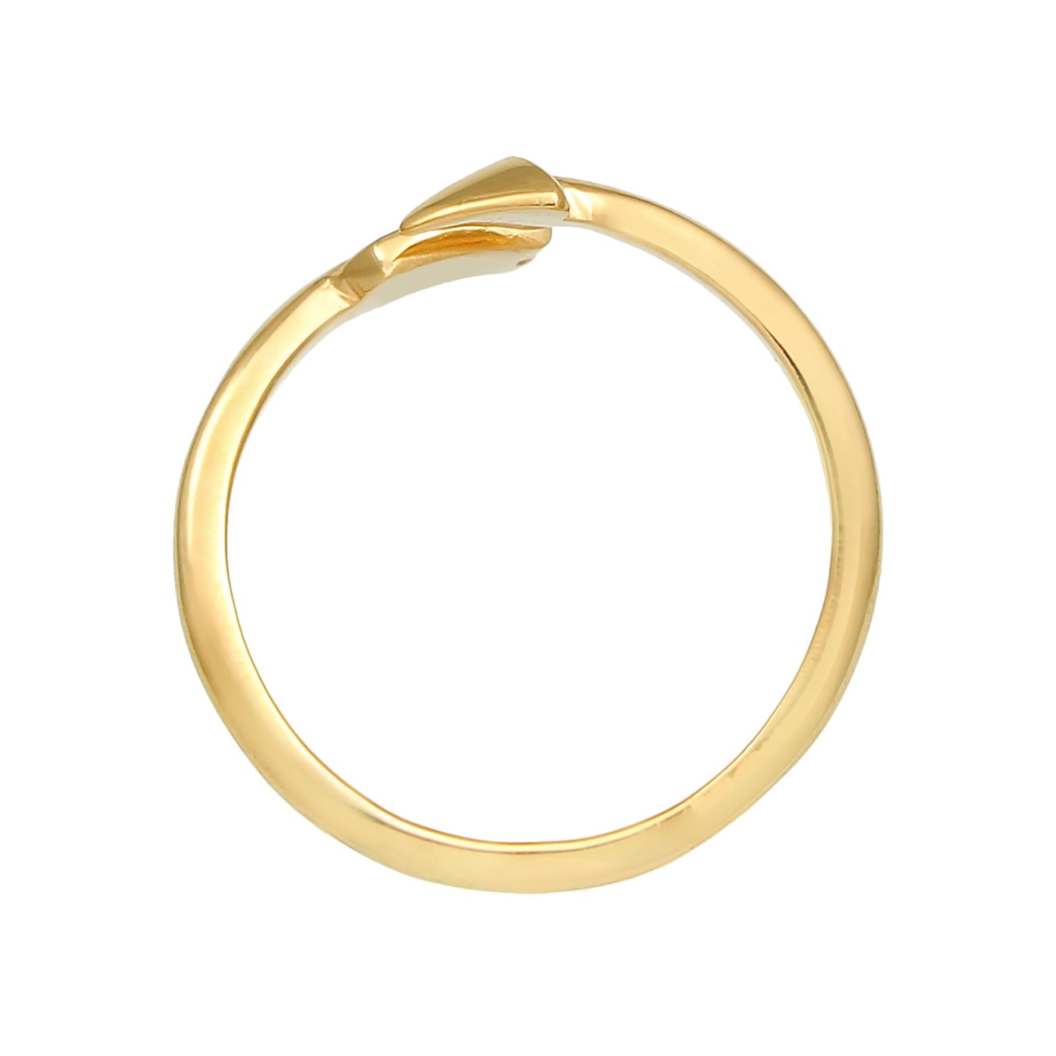 Gold - Elli | Ring Pfeil | 925 Sterling Silber vergoldet