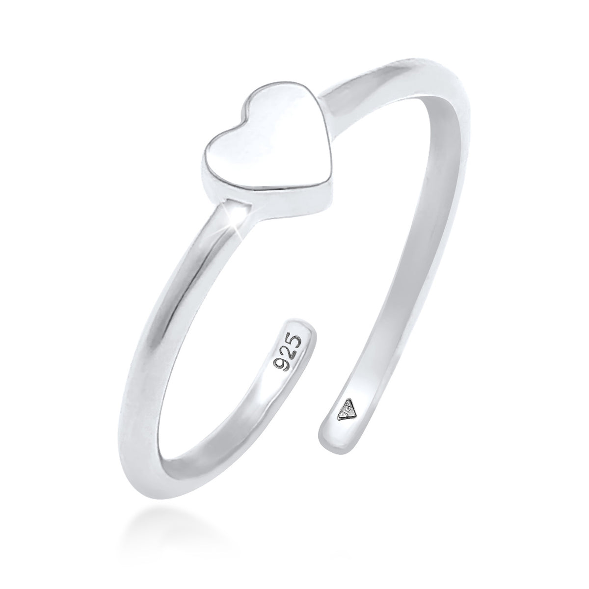 Silber - Elli | Ring Herz | 925er Sterling Silber