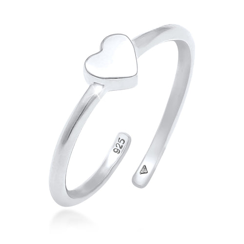 Silber - Elli | Ring Herz | 925er Sterling Silber
