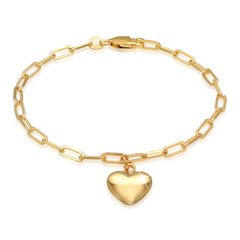 Link Bracelet Heart
