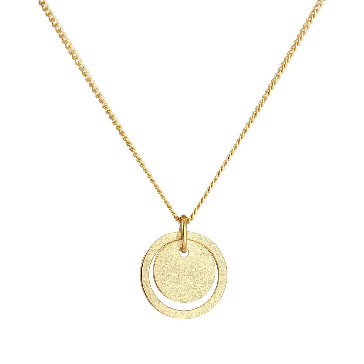 Gold - Elli | Halskette Geo | 925 Sterling Silber vergoldet