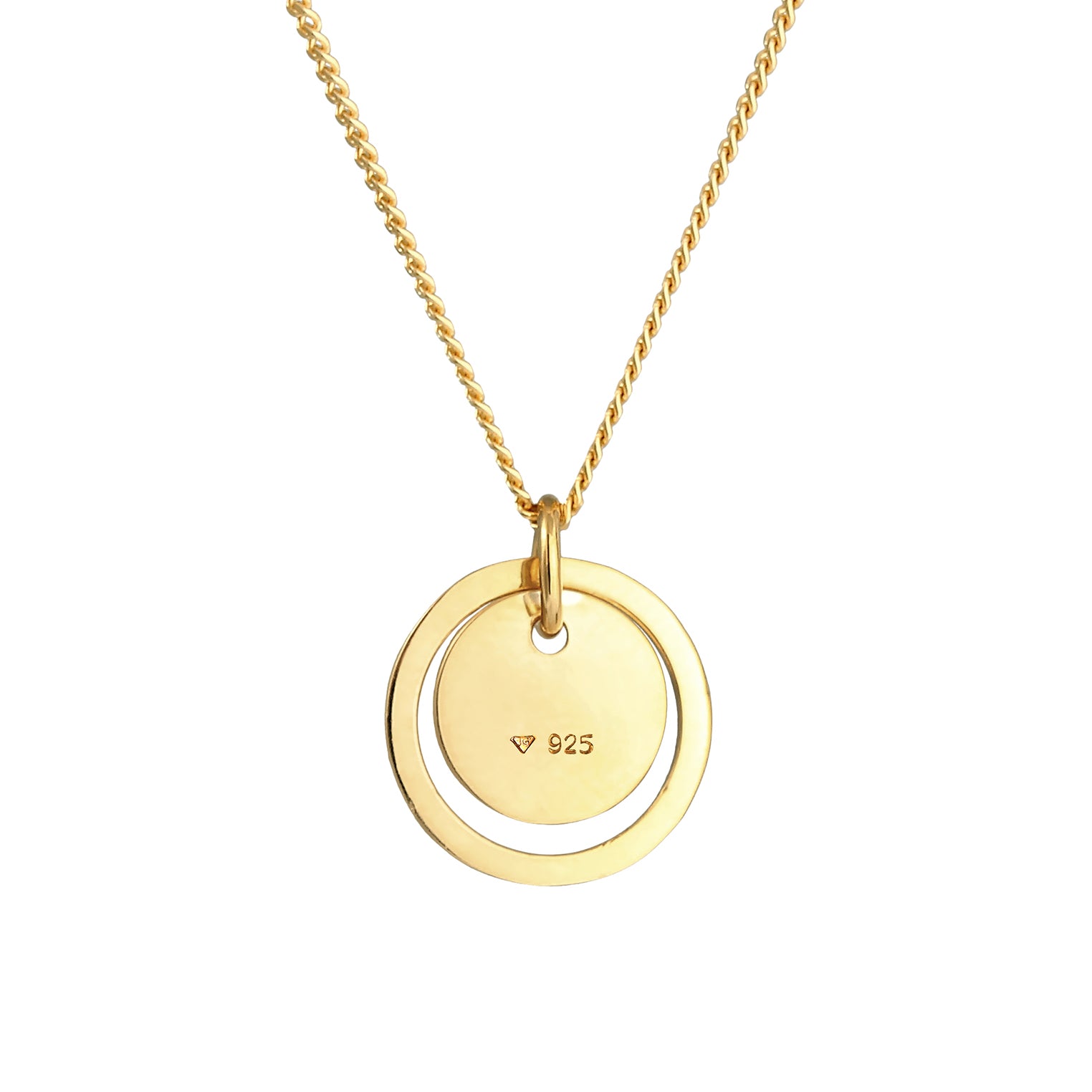 Gold - Elli | Halskette Geo | 925 Sterling Silber vergoldet