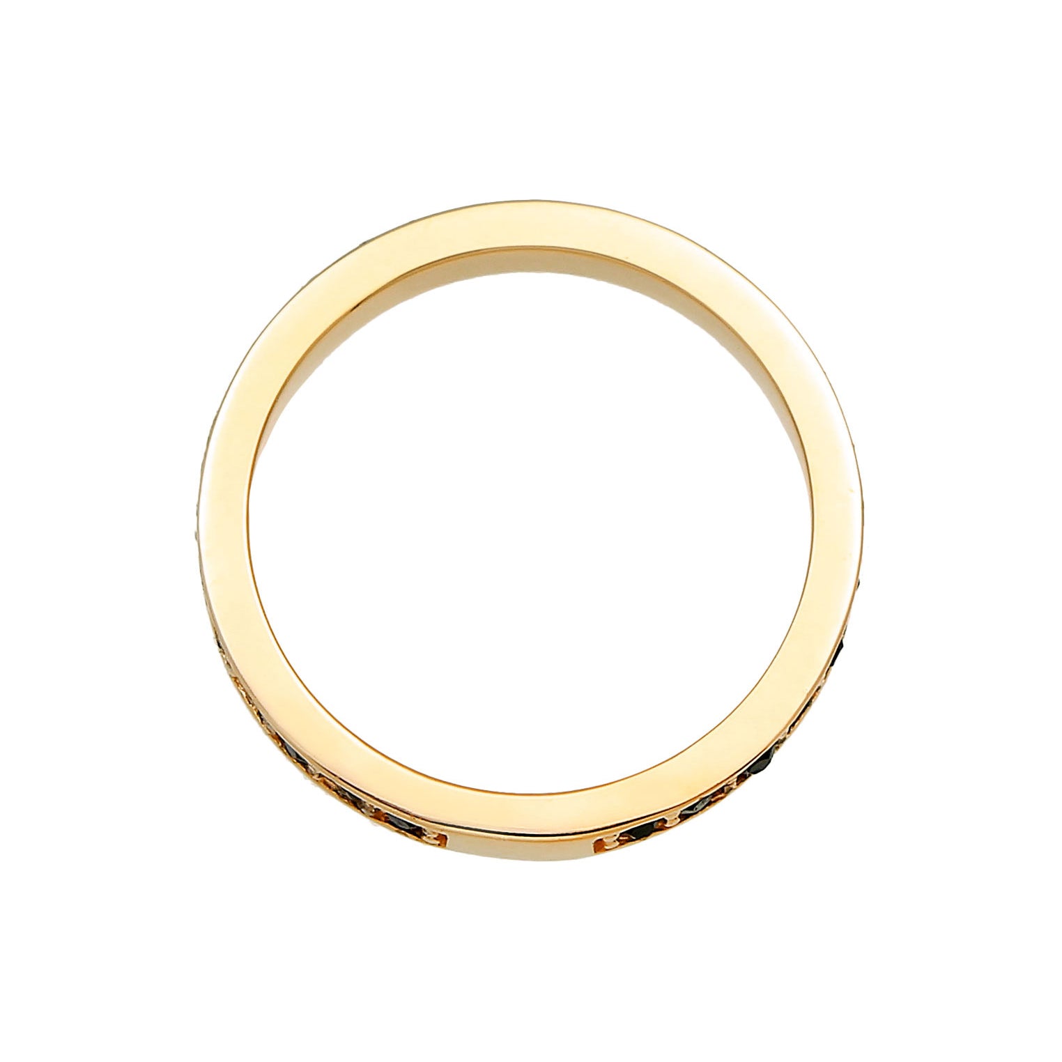 Schwarz - Elli | Ring | Kristall ( Schwarz ) | 925 Sterling Silber vergoldet