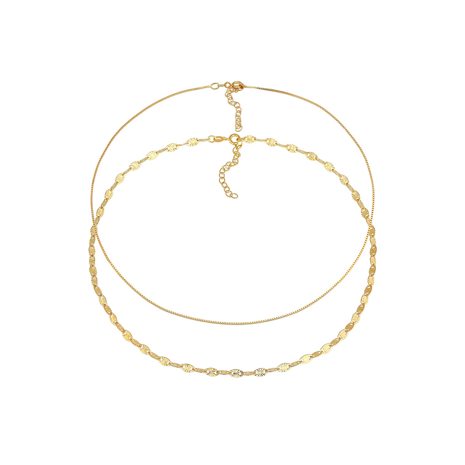 Gold - Elli | Choker | 925 Sterling Silber vergoldet