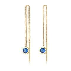 Ohrhänger| Saphir ( Blau )