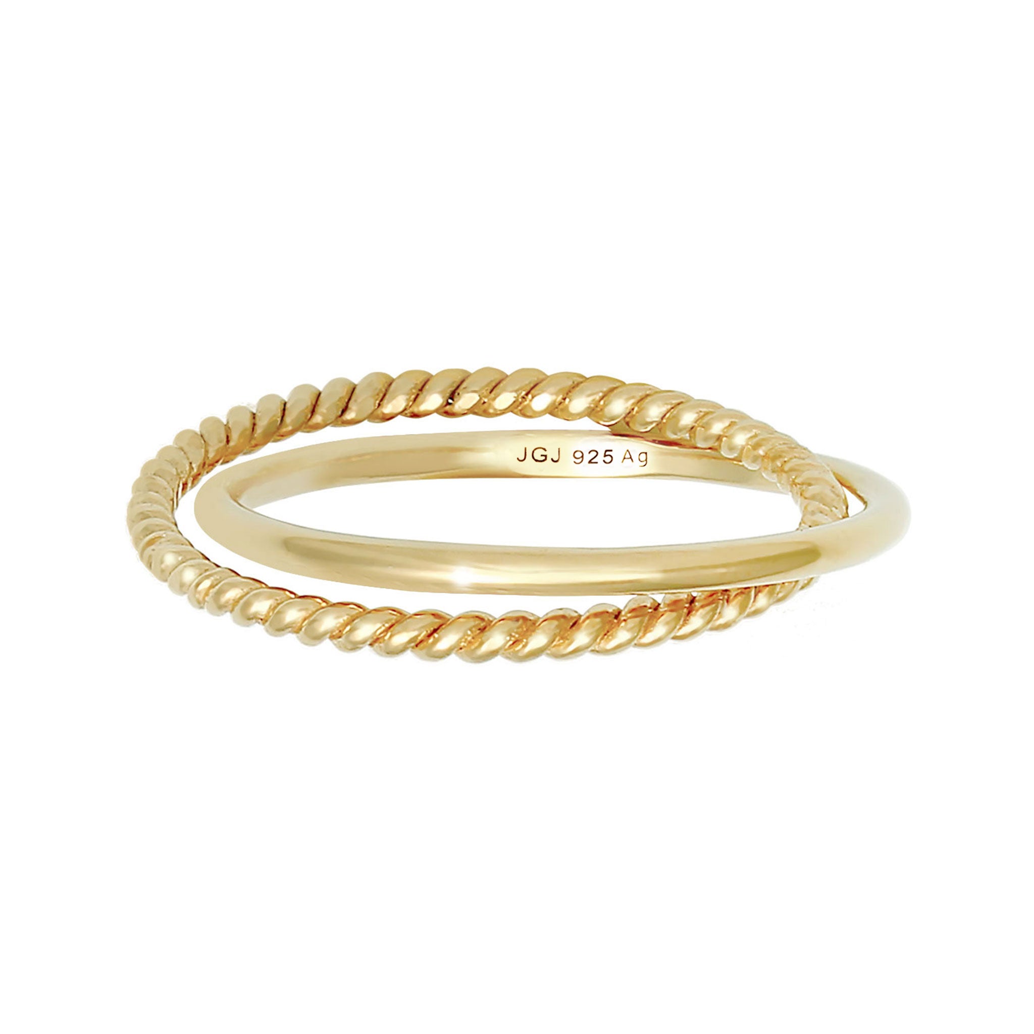 Gold - Elli | Wickelring | 925 Sterling Silber vergoldet