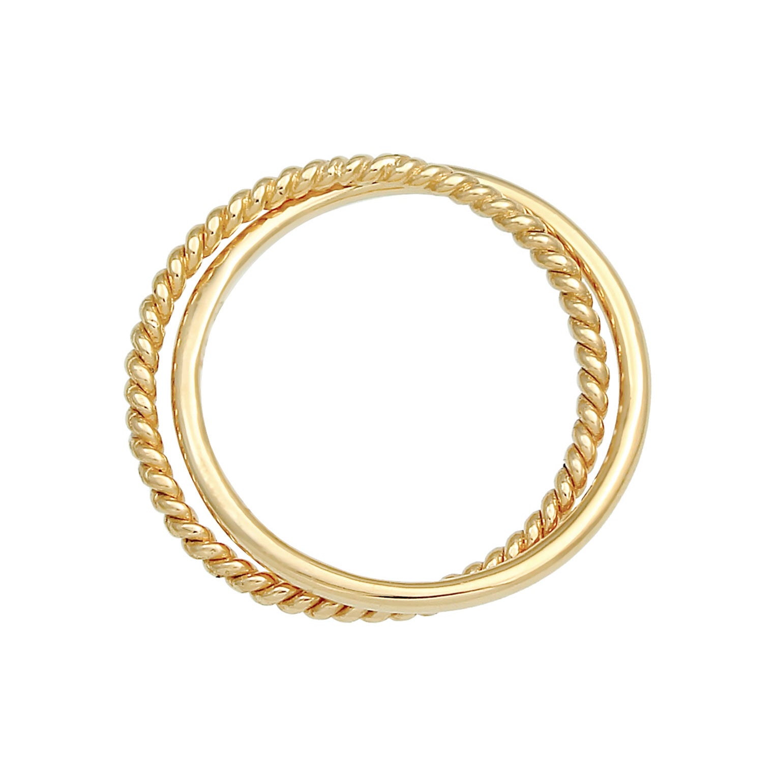 Gold - Elli | Wickelring | 925 Sterling Silber vergoldet