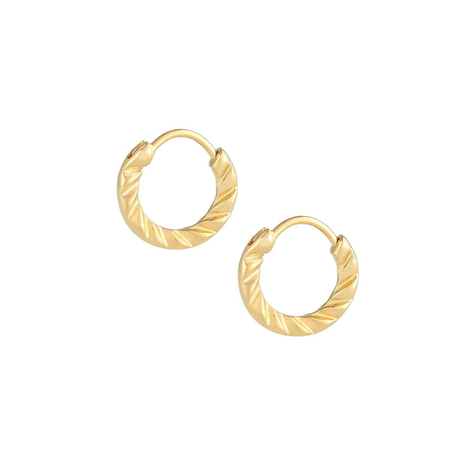 Gold - Elli | Creole | 925 Sterling Silber vergoldet