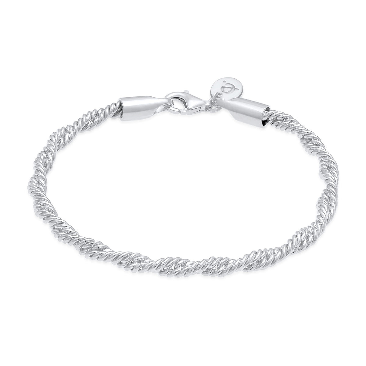 Silber - Elli PREMIUM | Kordel-Armband | 925er Sterling Silber