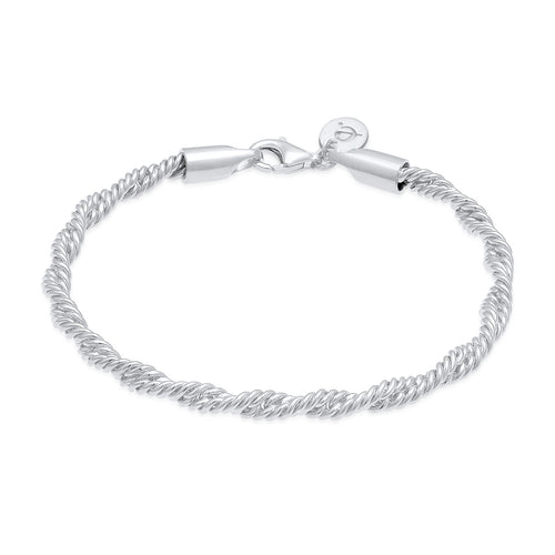 Silber - Elli PREMIUM | Kordel-Armband | 925er Sterling Silber