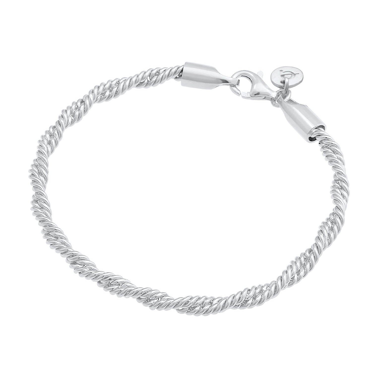 Silber - Elli PREMIUM | Kordel-Armband | 925er Sterling Silber