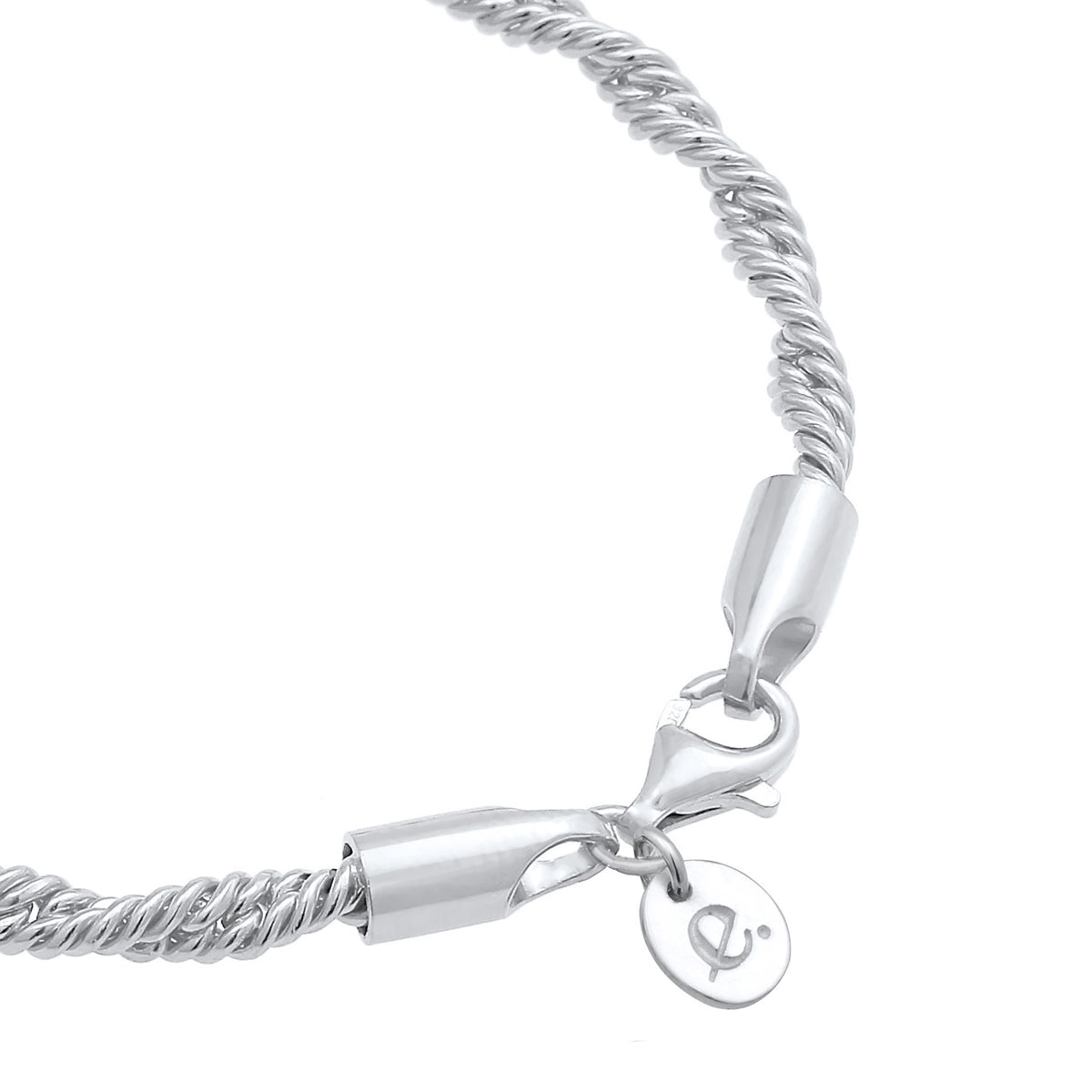 Silber - Elli PREMIUM | Kordel-Armband | 925er Sterling Silber