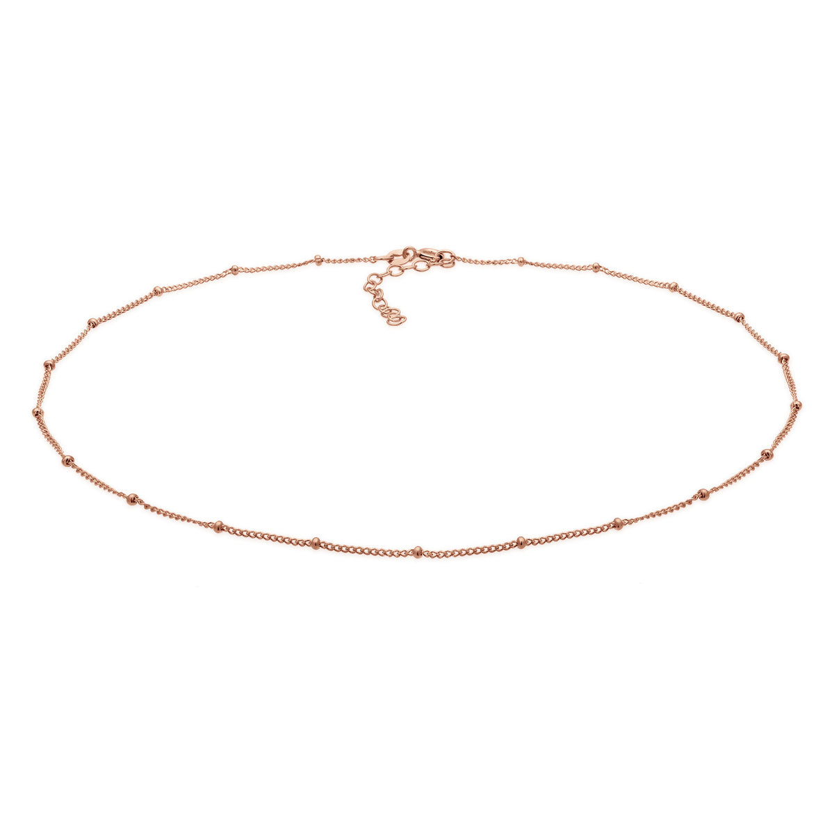 Roségold - Elli | Kugel-Choker | 925 Sterling Silber Rosegold