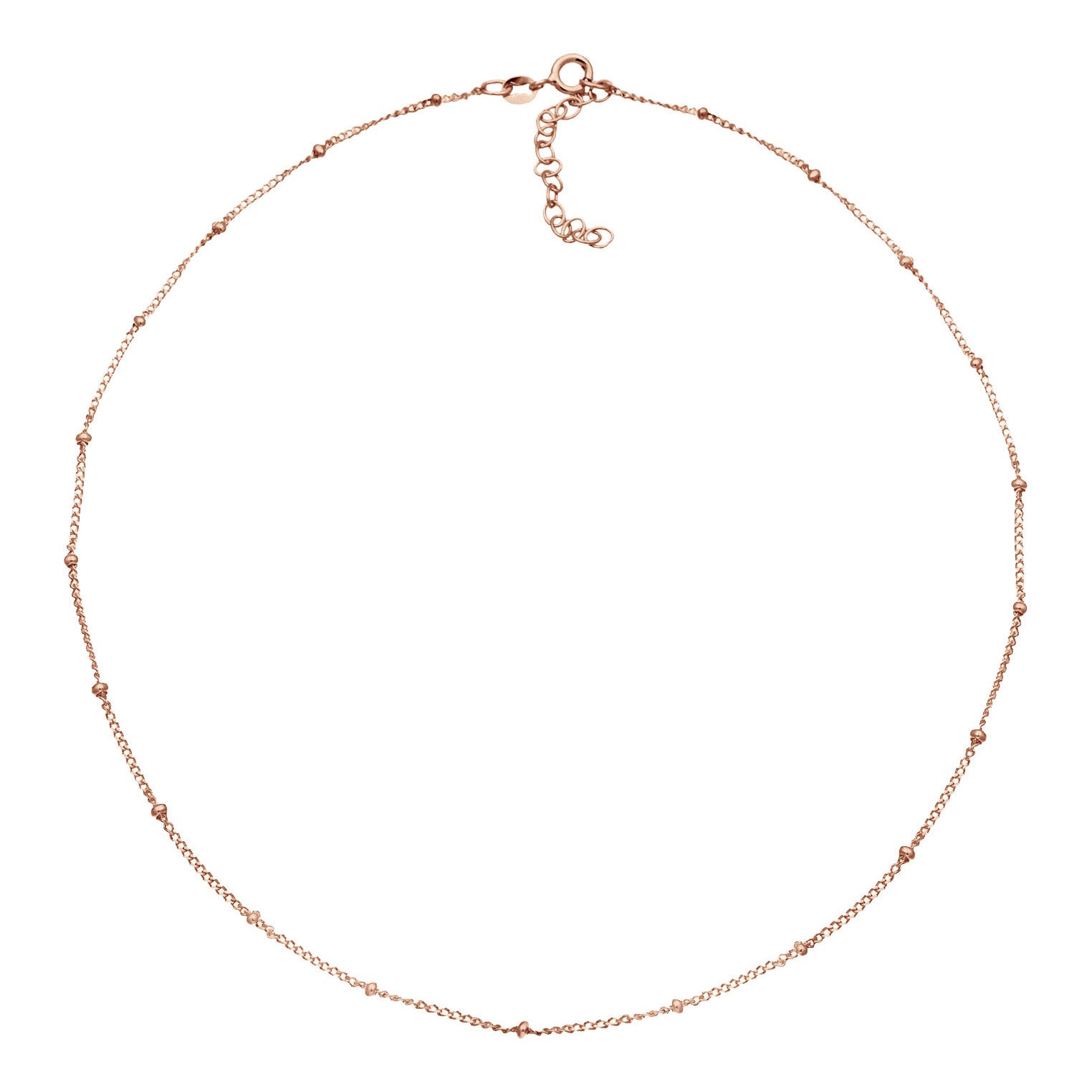 Roségold - Elli | Kugel-Choker | 925 Sterling Silber Rosegold