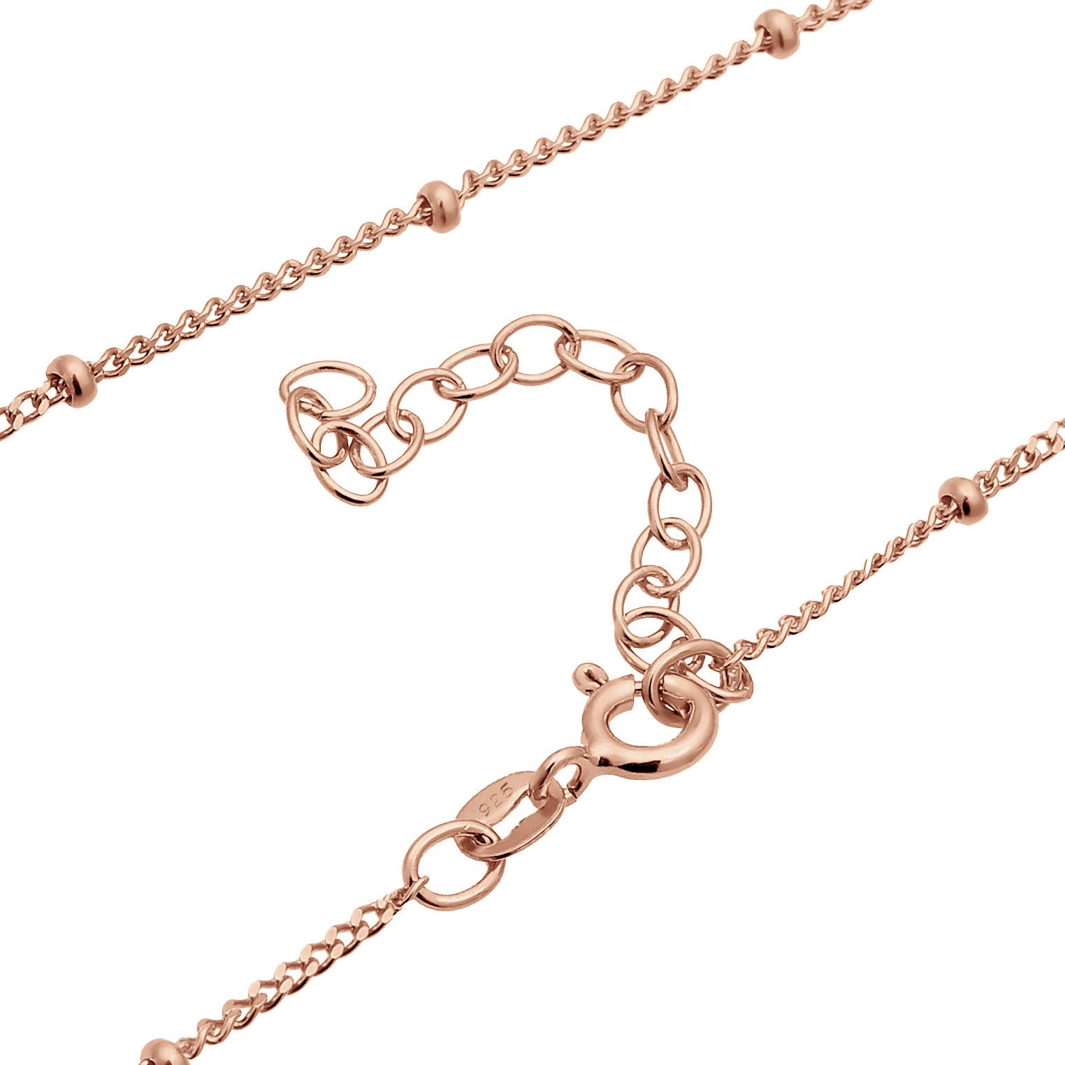 Roségold - Elli | Kugel-Choker | 925 Sterling Silber Rosegold