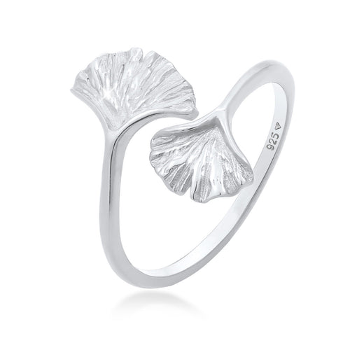 Silber - Elli | Ring Ginkgo | 925er Sterling Silber