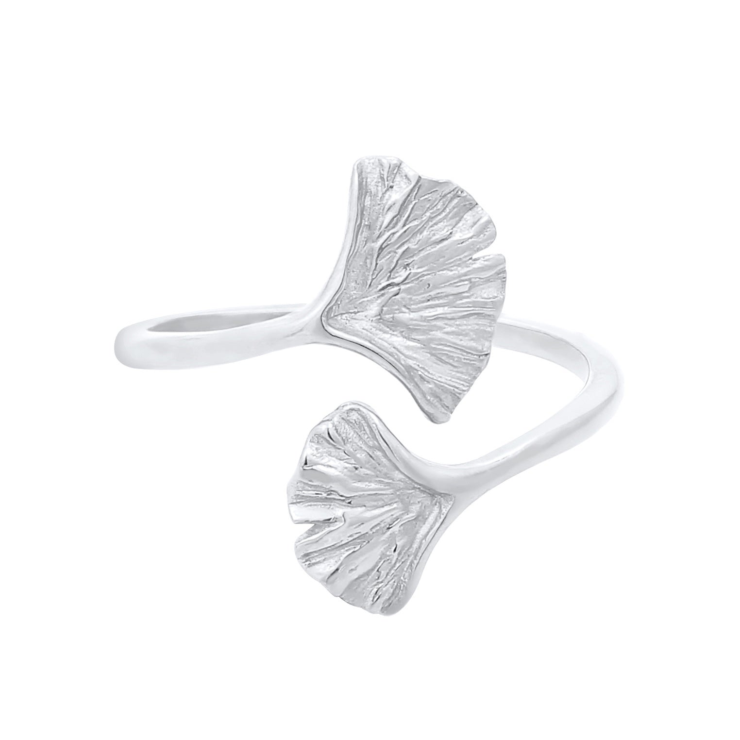 Silber - Elli | Ring Ginkgo | 925er Sterling Silber