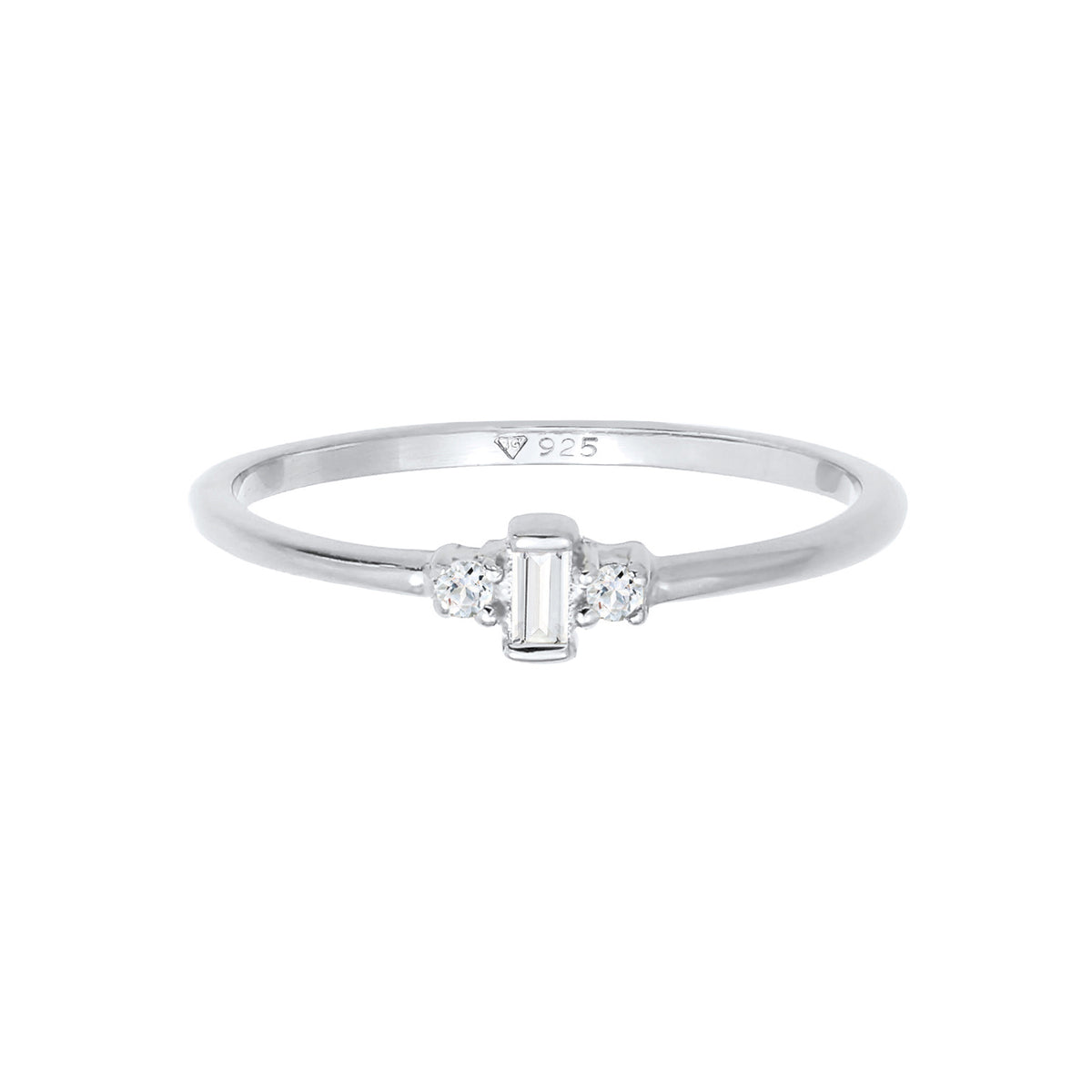 Silber - Elli PREMIUM | Ring | Topas ( Weiß ) | 925er Sterling Silber