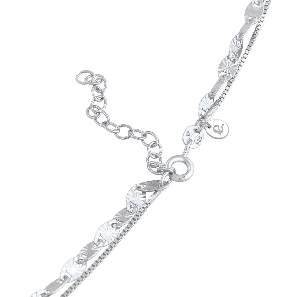 Silber - Elli PREMIUM | Vintage-Layer-Halskette | 925er Sterling Silber