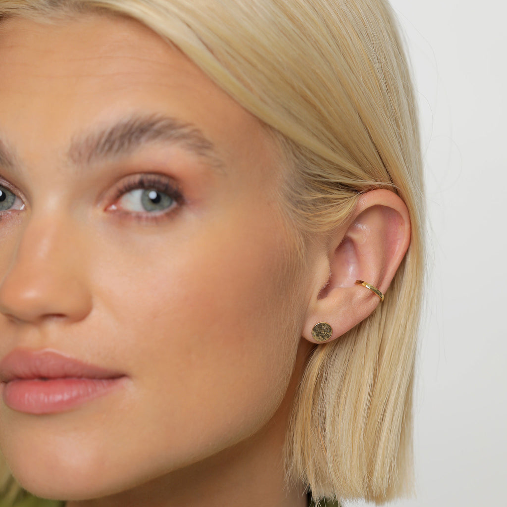 Gold - Elli | Ohrstecker | 925 Sterling Silber vergoldet