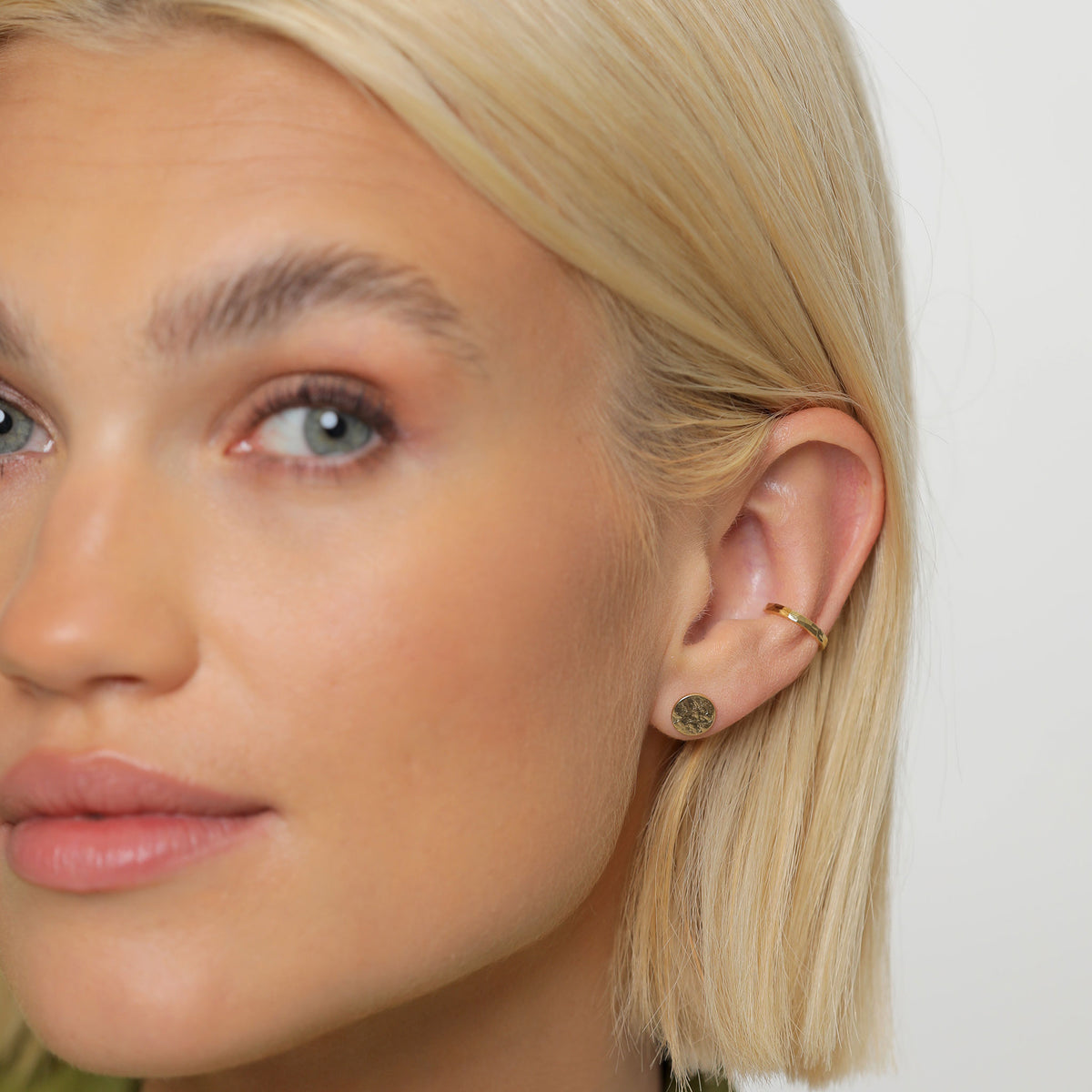 Gold - Elli | Ohrstecker | 925 Sterling Silber vergoldet