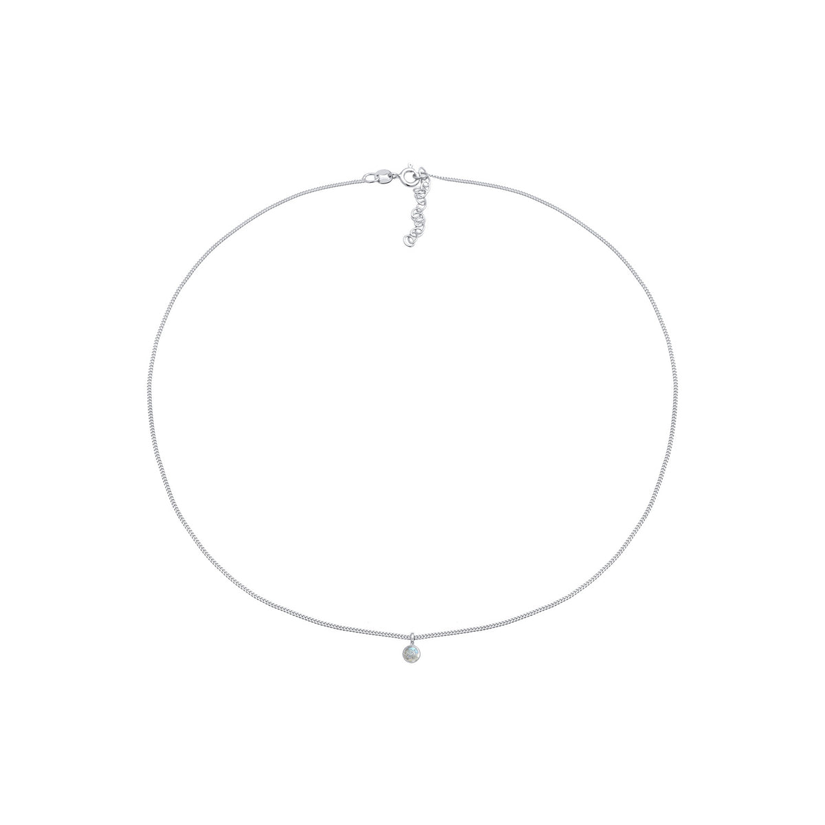 Silber - Elli | Choker | Labradorit (Grau) | 925er Sterling Silber