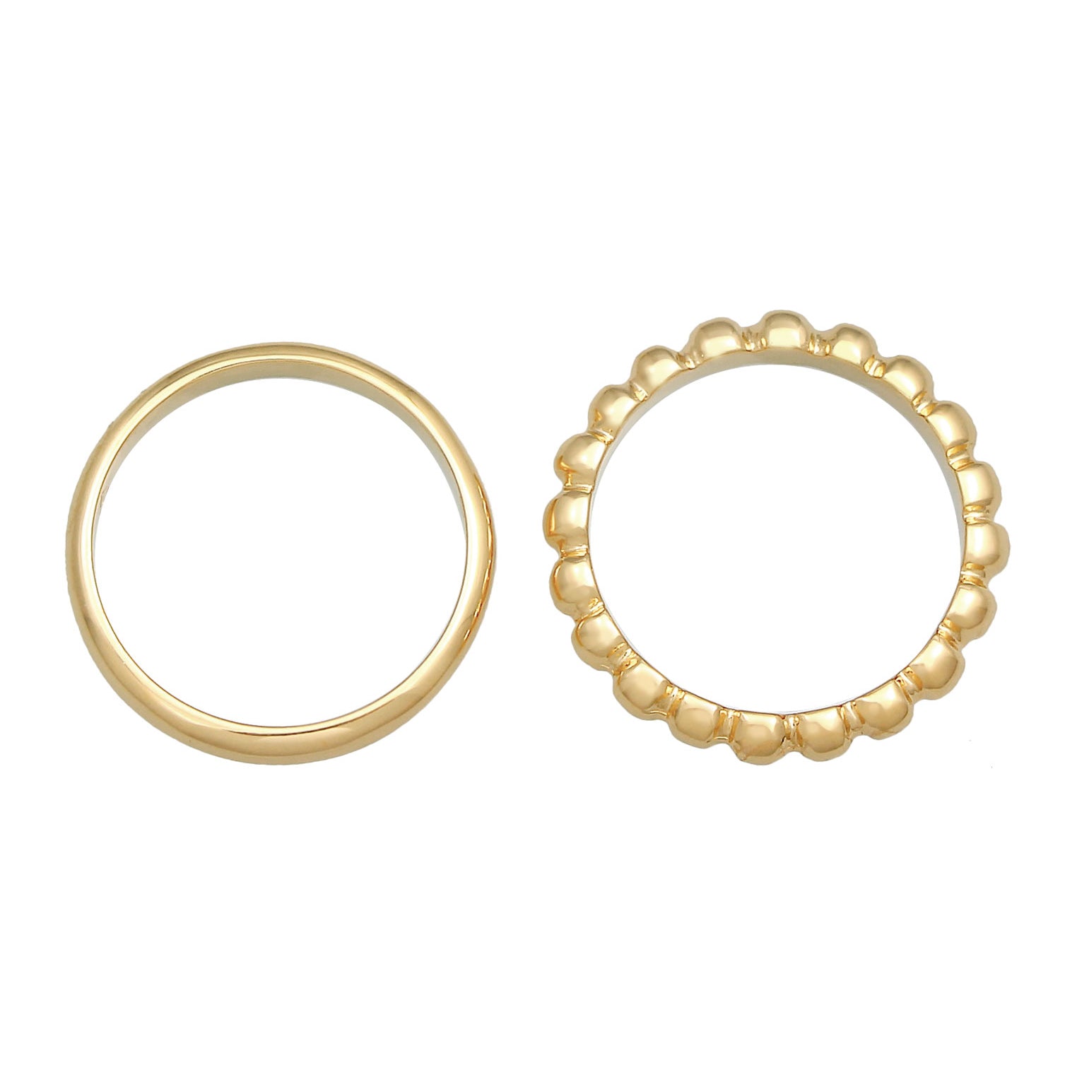 Gold - Elli | Bandring | 925 Sterling Silber vergoldet