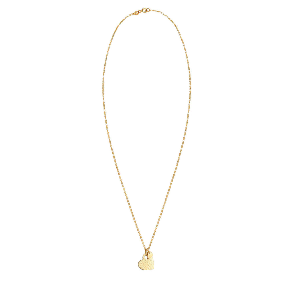 Gold - Elli | Halskette Herz | 925 Sterling Silber vergoldet