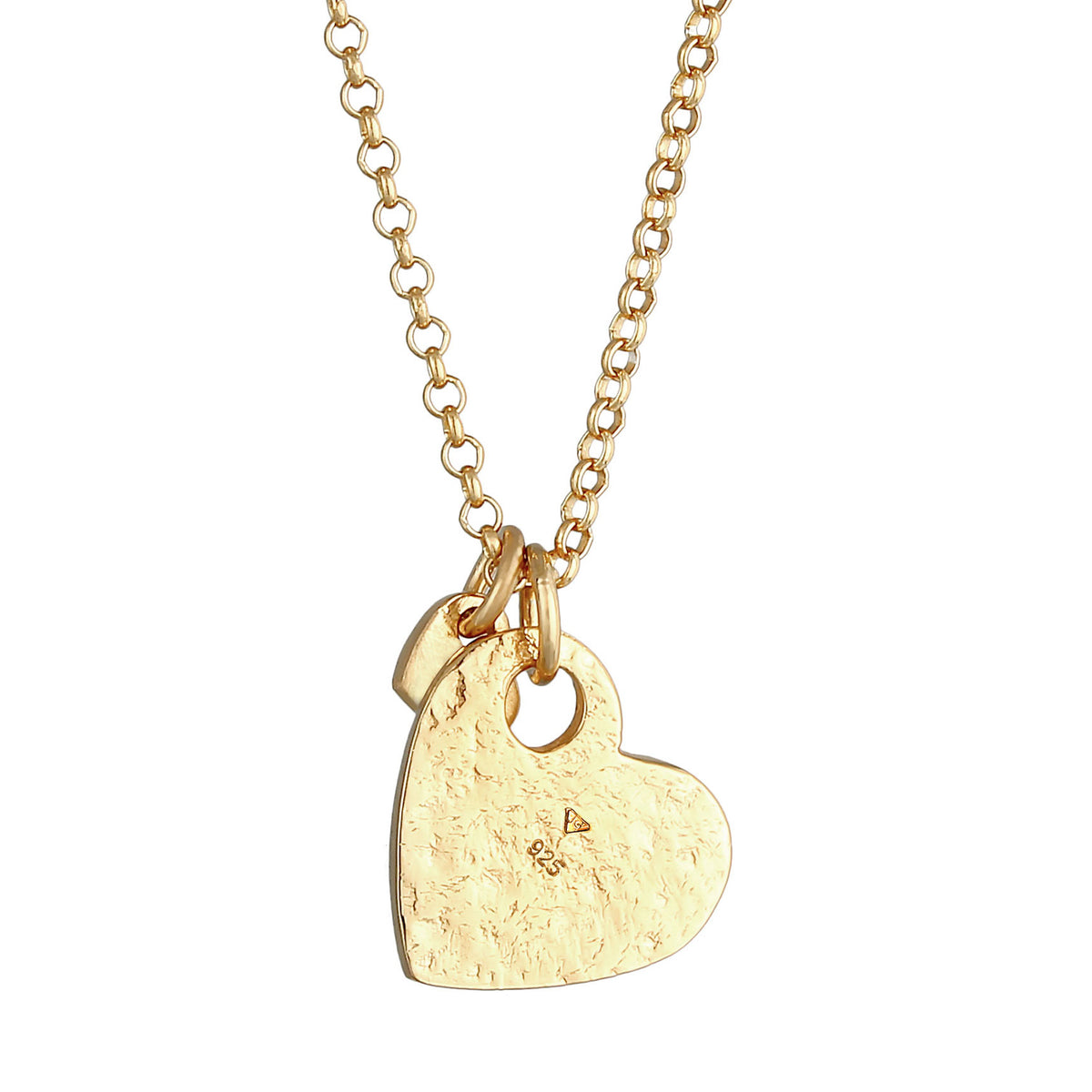 Gold - Elli | Halskette Herz | 925 Sterling Silber vergoldet