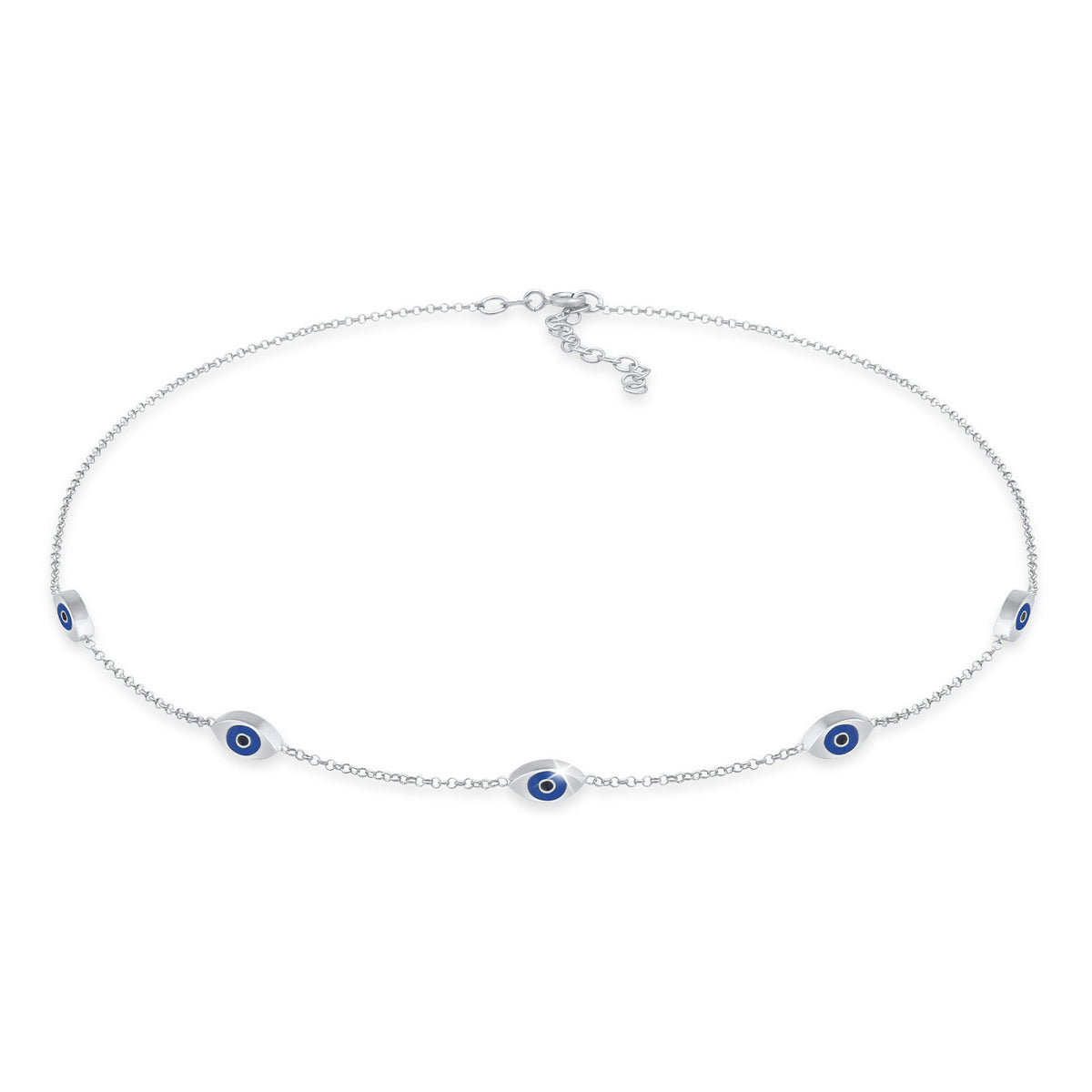 Silber - Elli | Choker Evil Eye | 925er Sterling Silber