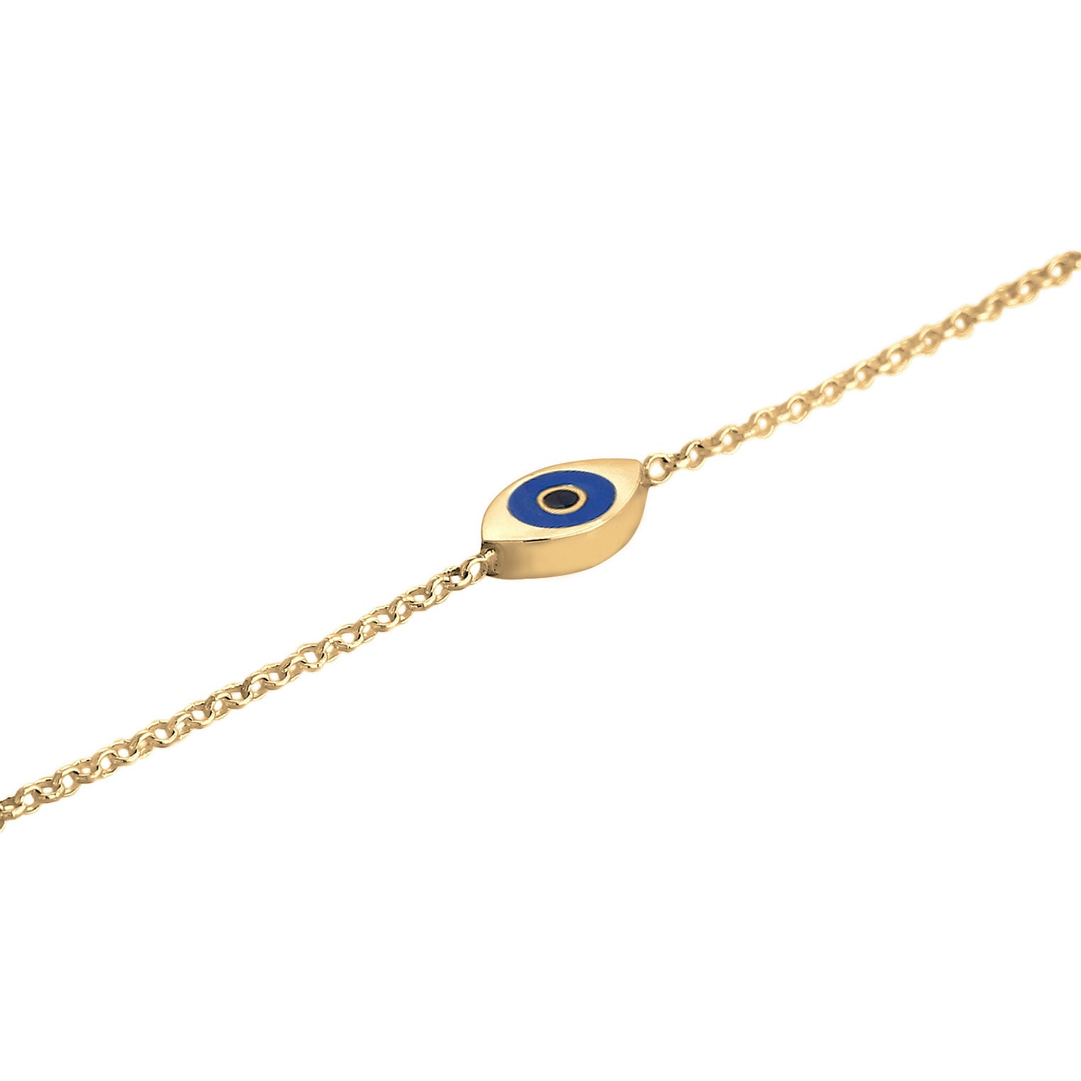Gold - Elli | Choker Evil Eye | 925 Sterling Silber vergoldet