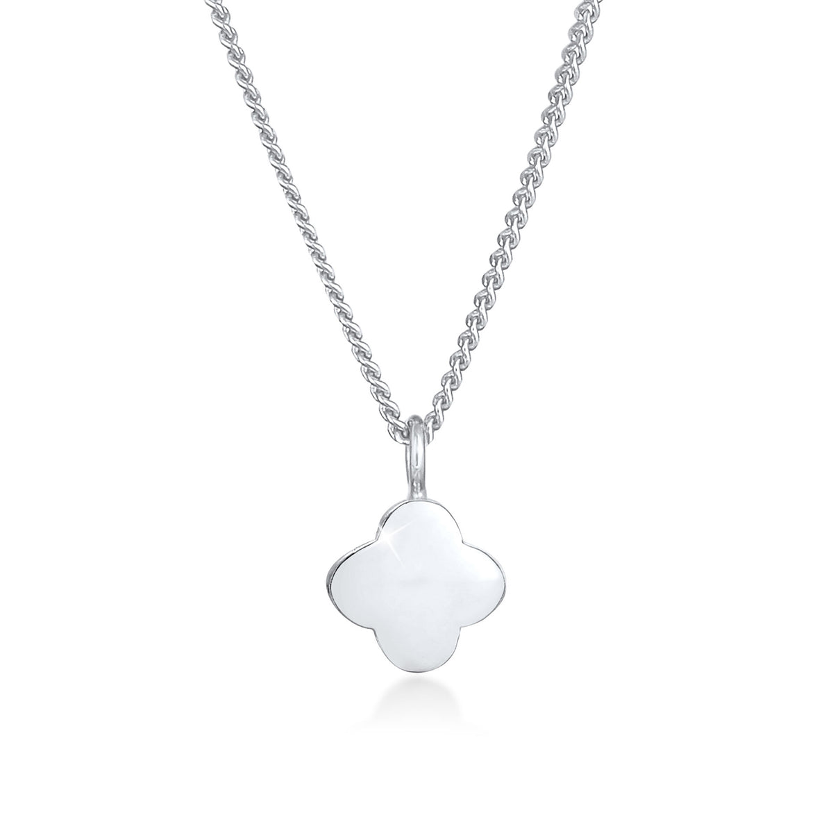 Silber - Elli | Halskette Kleeblatt | 925er Sterling Silber
