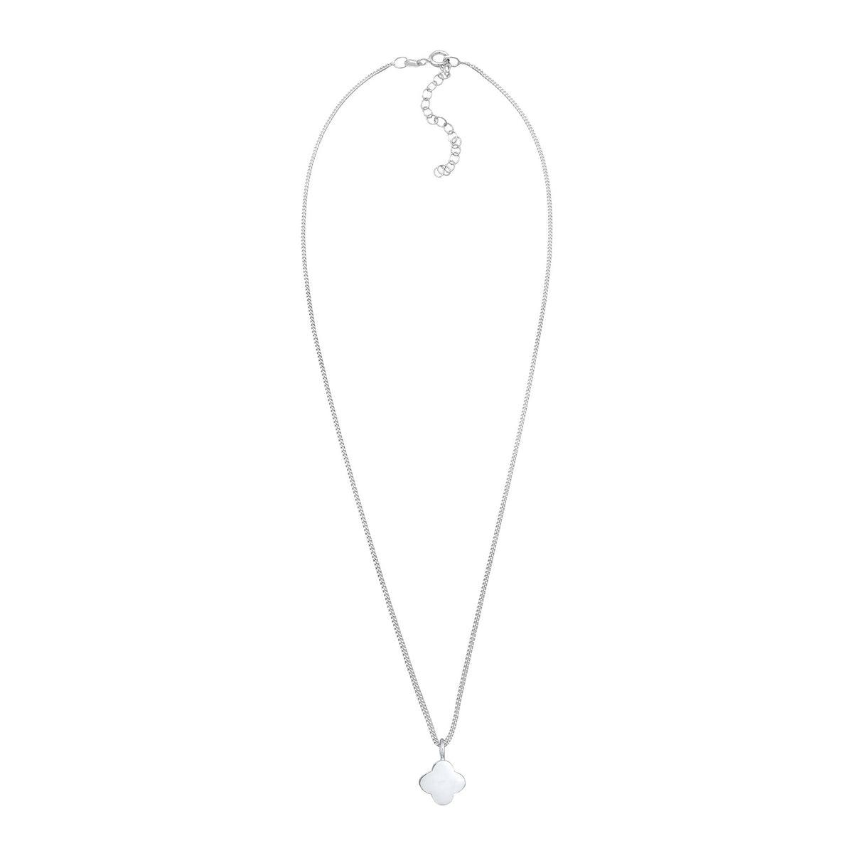 Silber - Elli | Halskette Kleeblatt | 925er Sterling Silber