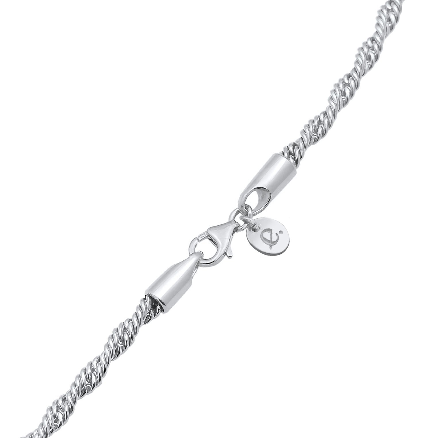 Silber - Elli PREMIUM | Kordel-Halskette | 925er Sterling Silber