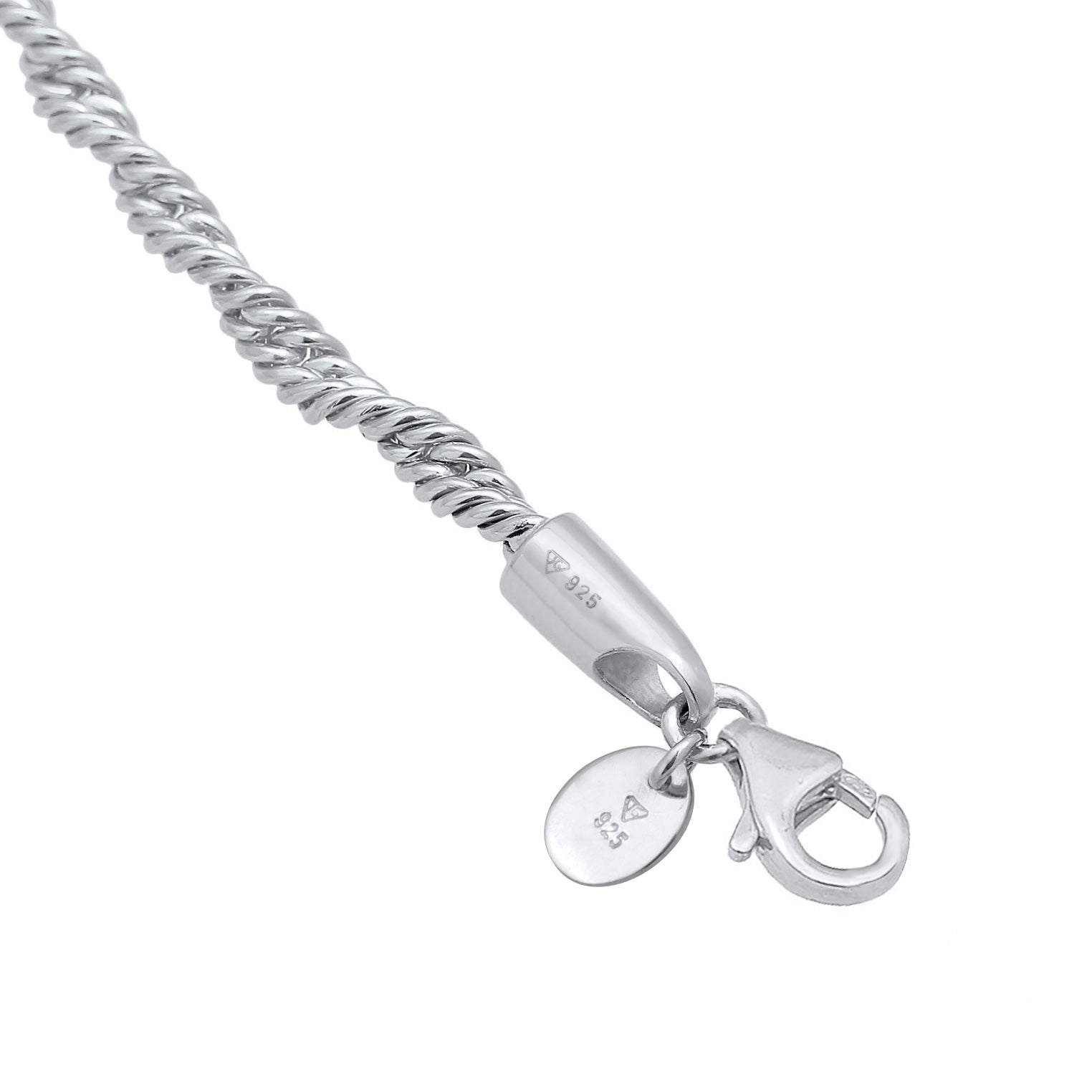Silber - Elli PREMIUM | Kordel-Halskette | 925er Sterling Silber