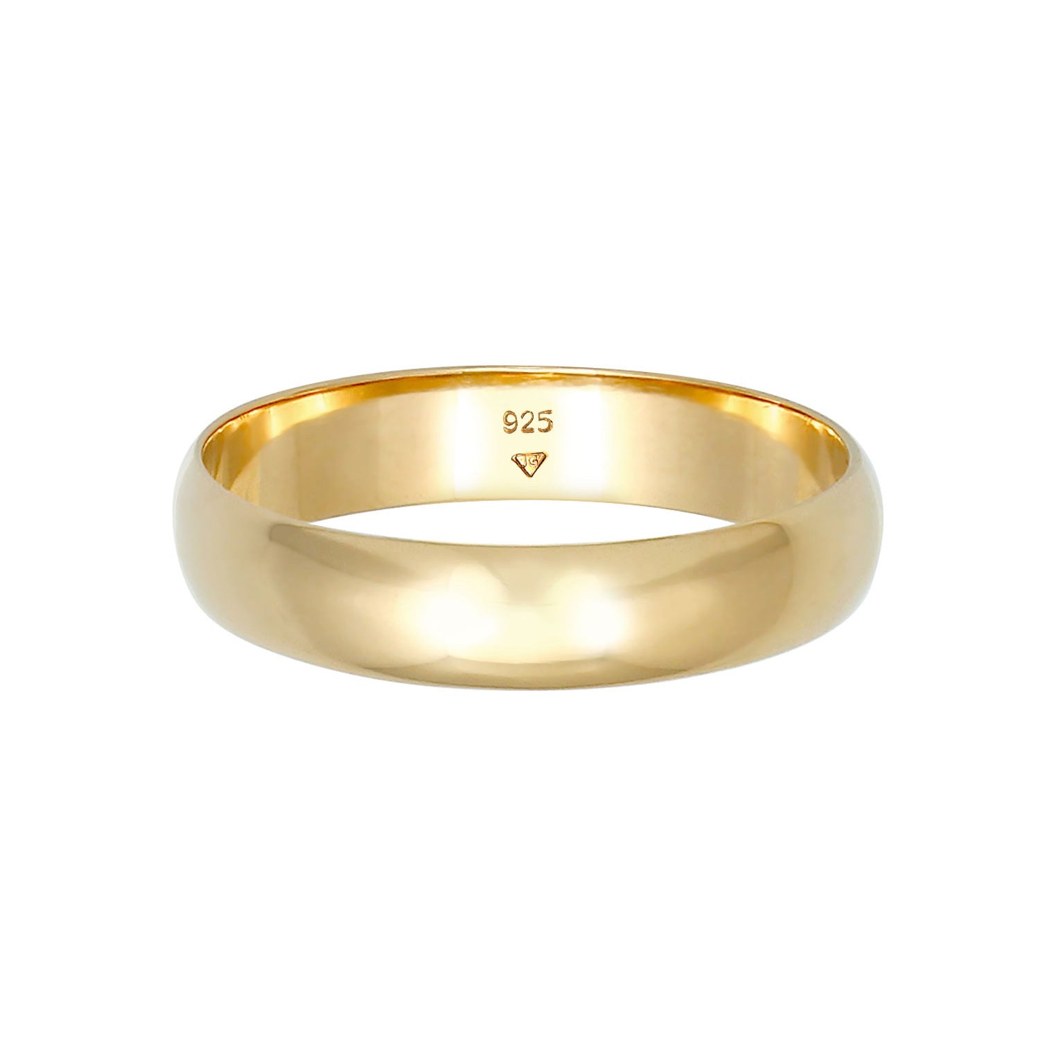 Gold - Elli | Bandring | 925 Sterling Silber vergoldet