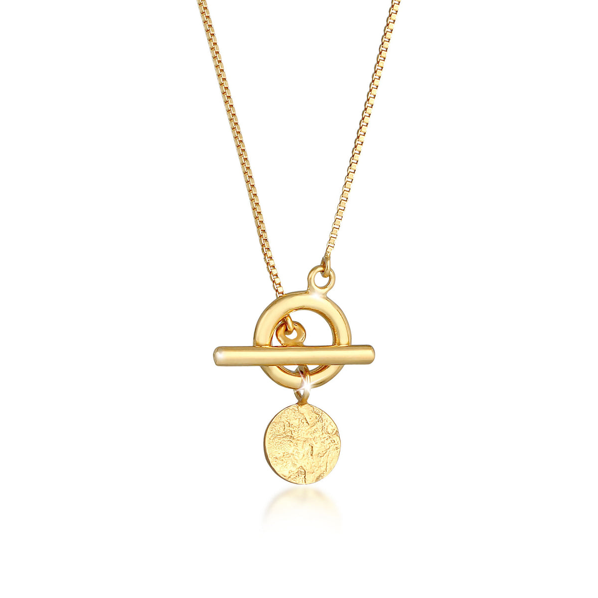 Gold - Elli | Venezianer-Halskette Geo | 925 Sterling Silber vergoldet