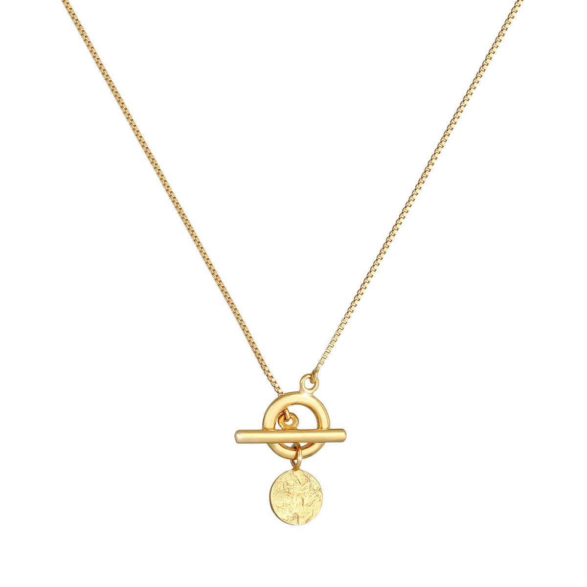 Gold - Elli | Venezianer-Halskette Geo | 925 Sterling Silber vergoldet
